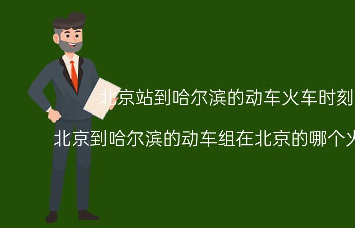 北京站到哈尔滨的动车火车时刻表（北京到哈尔滨的动车组在北京的哪个火车站坐?）