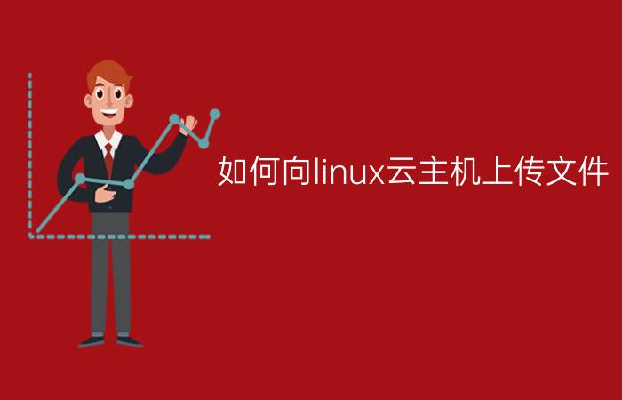 如何向linux云主机上传文件