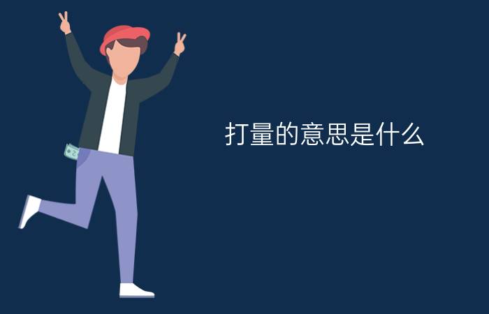 打量的意思是什么