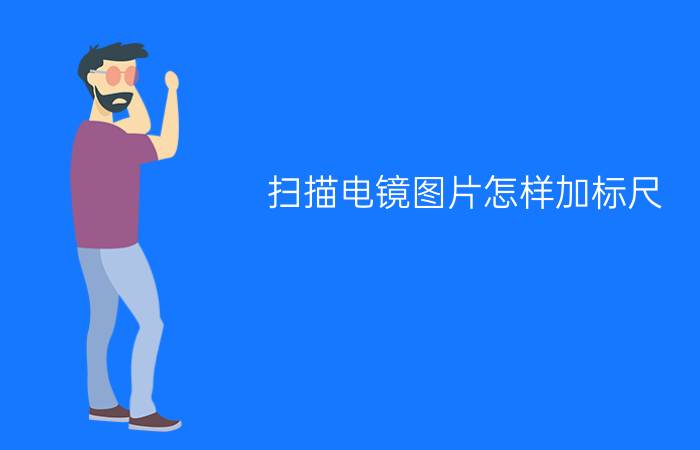 扫描电镜图片怎样加标尺