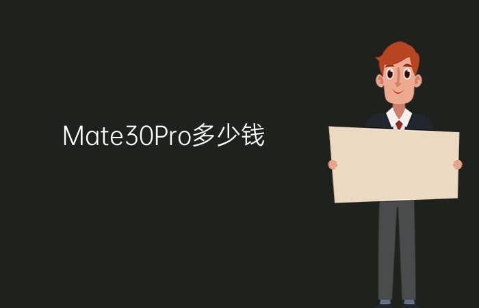 Mate30Pro多少钱？