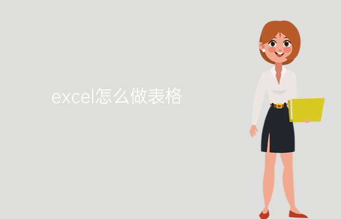 excel怎么做表格