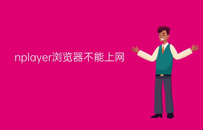 nplayer浏览器不能上网