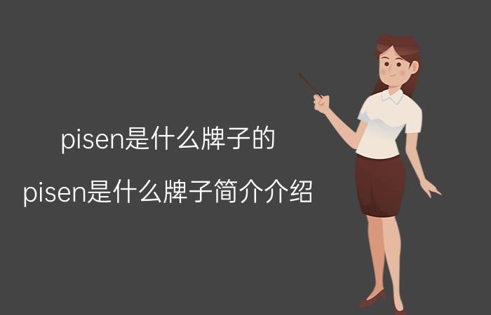 pisen是什么牌子的（pisen是什么牌子简介介绍）