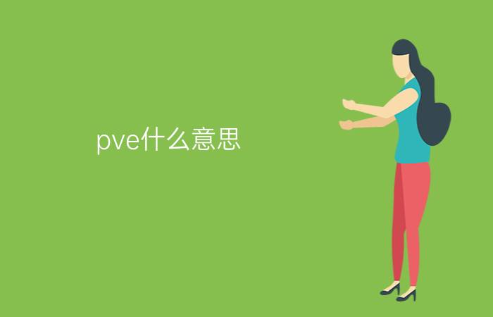 pve什么意思