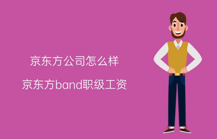 京东方公司怎么样(京东方band职级工资)