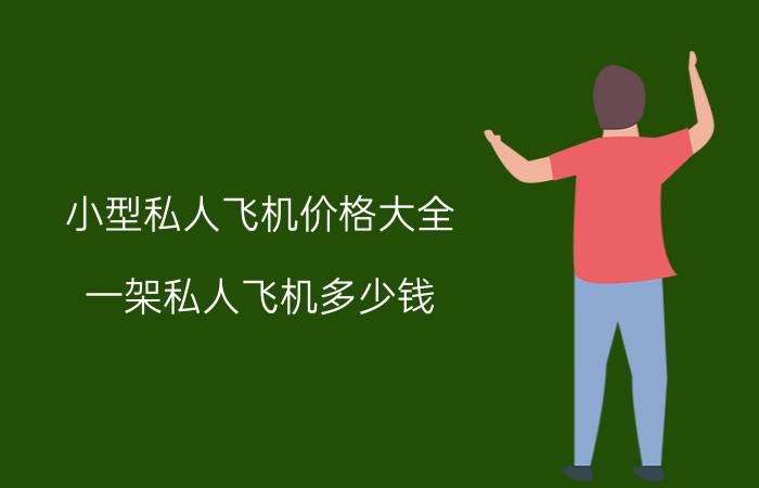 小型私人飞机价格大全_一架私人飞机多少钱？