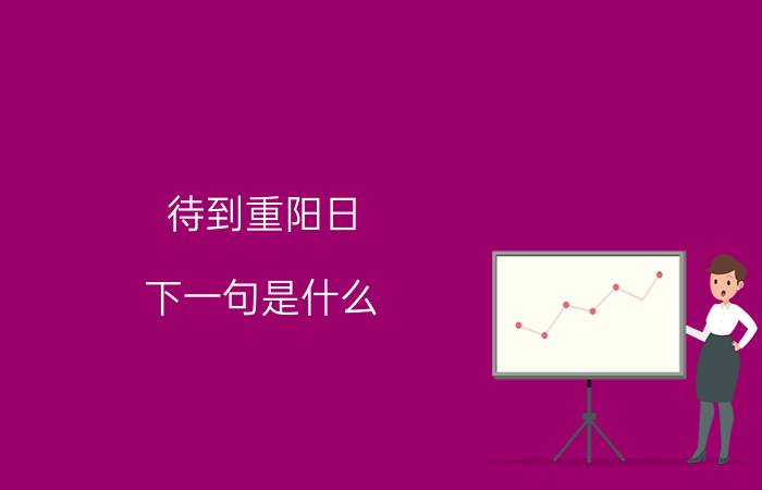 待到重阳日,下一句是什么（待到重阳日的下一句简介介绍）