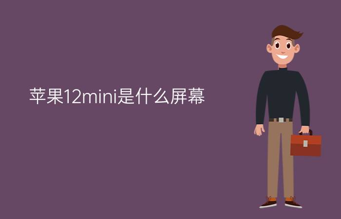 苹果12mini是什么屏幕