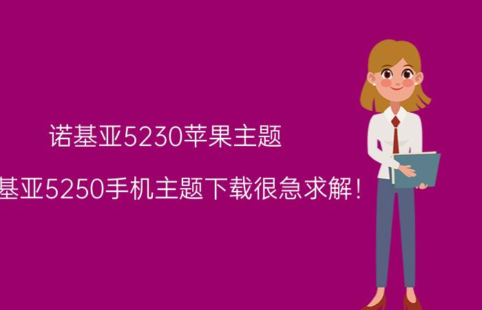 诺基亚5230苹果主题（诺基亚5250手机主题下载很急求解！）