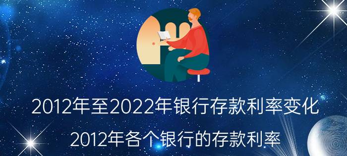 2012年至2022年银行存款利率变化（2012年各个银行的存款利率）