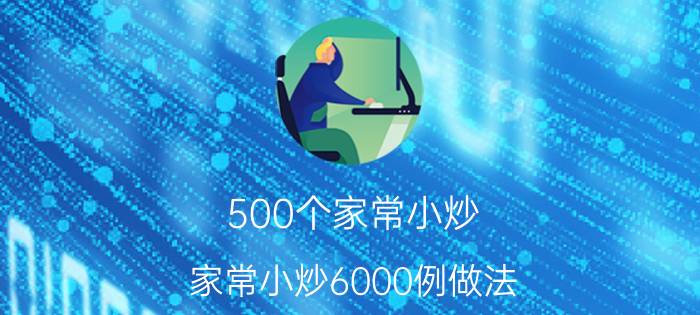 500个家常小炒(家常小炒6000例做法)