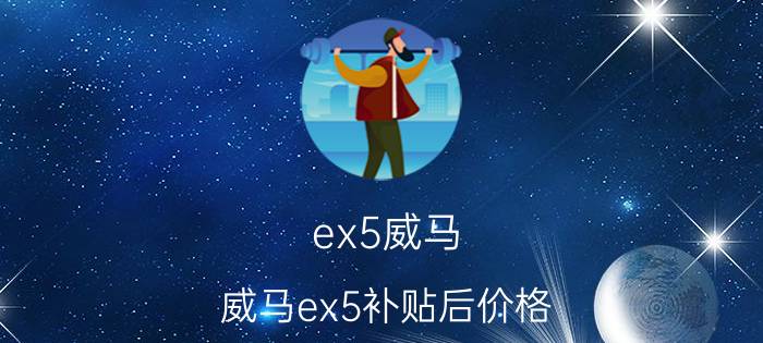 ex5威马（威马ex5补贴后价格）