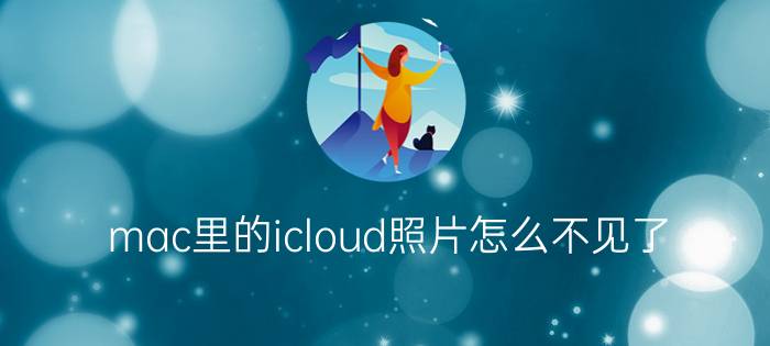 mac里的icloud照片怎么不见了