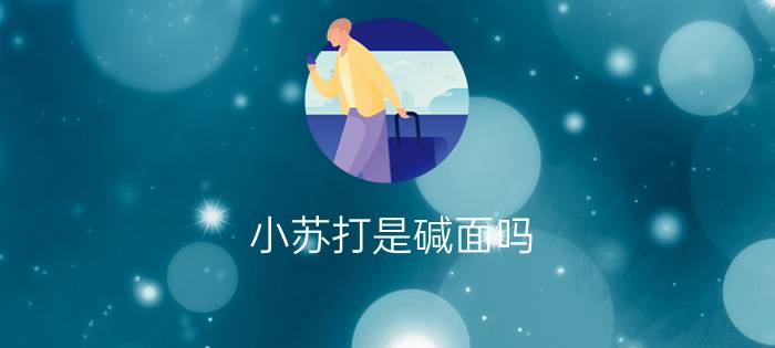 小苏打是碱面吗