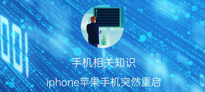 手机相关知识：iphone苹果手机突然重启