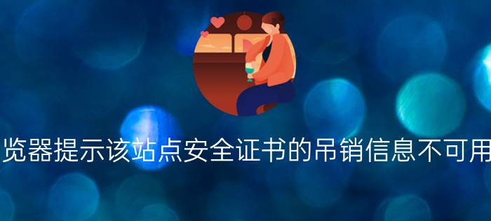 搜狗浏览器提示该站点安全证书的吊销信息不可用怎么办