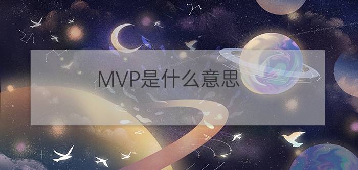 MVP是什么意思