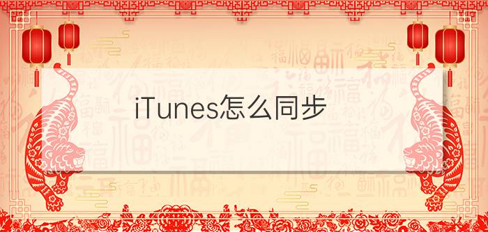 iTunes怎么同步