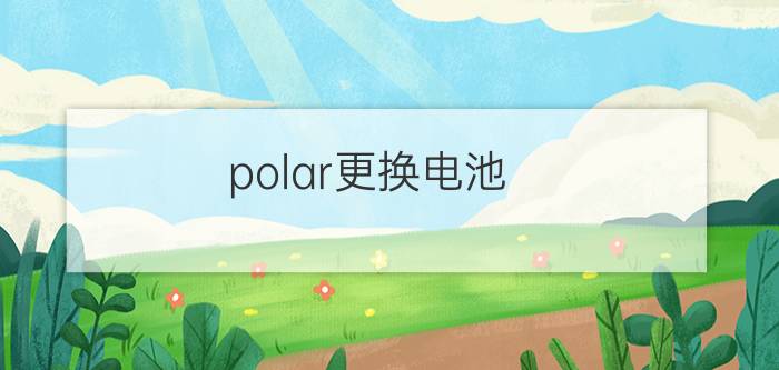 polar更换电池