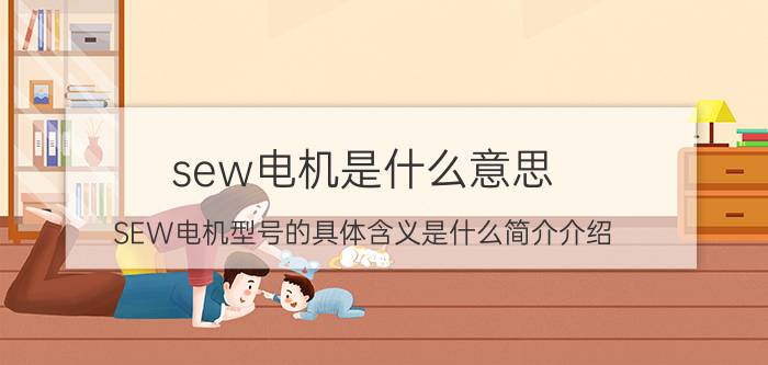 sew电机是什么意思（SEW电机型号的具体含义是什么简介介绍）