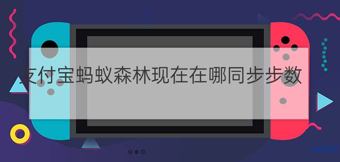 支付宝蚂蚁森林现在在哪同步步数