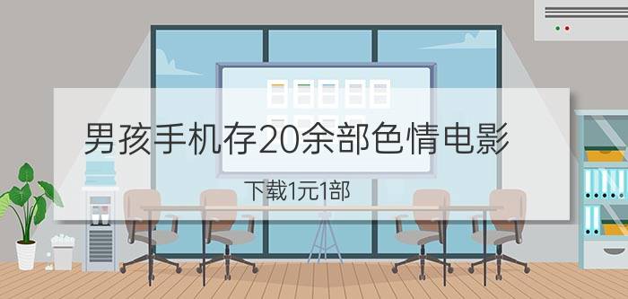 男孩手机存20余部色情电影：下载1元1部