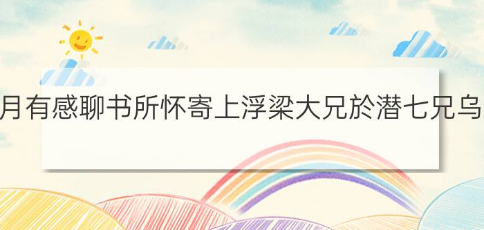 白居易《自河南经乱关内阻饥兄弟离散各在一处因望月有感聊书所怀寄上浮梁大兄於潜七兄乌江十五兄兼示符离及下邽弟妹》原文、译文、赏析