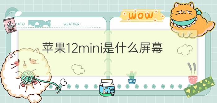 苹果12mini是什么屏幕