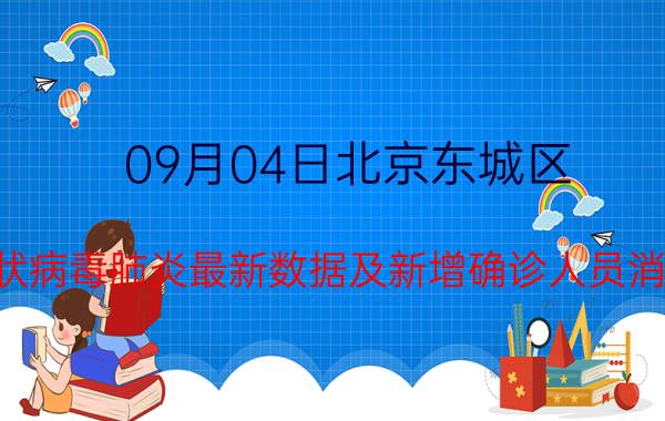 09月04日北京东城区(新型冠状病毒肺炎最新数据及新增确诊人员消息速报)