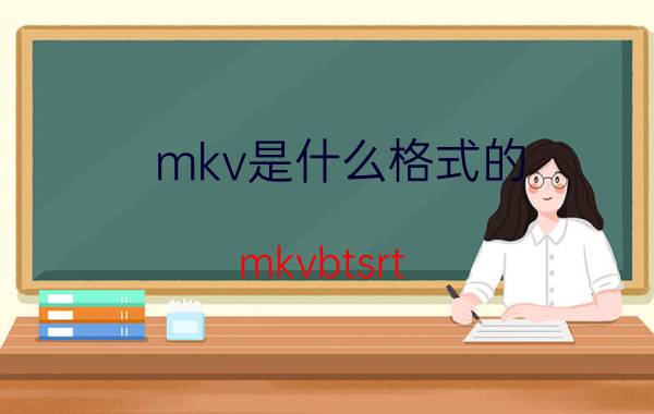 mkv是什么格式的（mkvbtsrt,rmvb分别是什么意思）