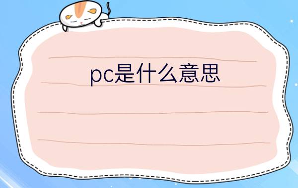 pc是什么意思