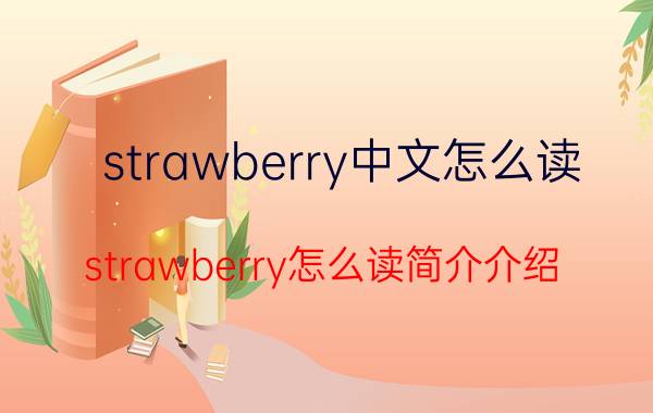 strawberry中文怎么读（strawberry怎么读简介介绍）