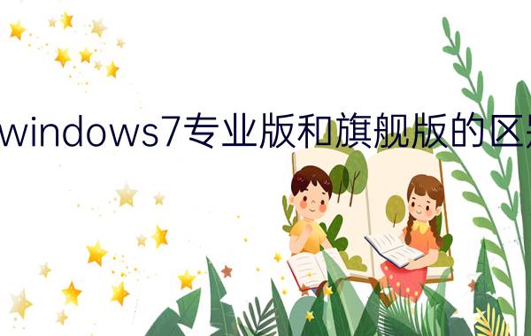 windows7专业版和旗舰版的区别