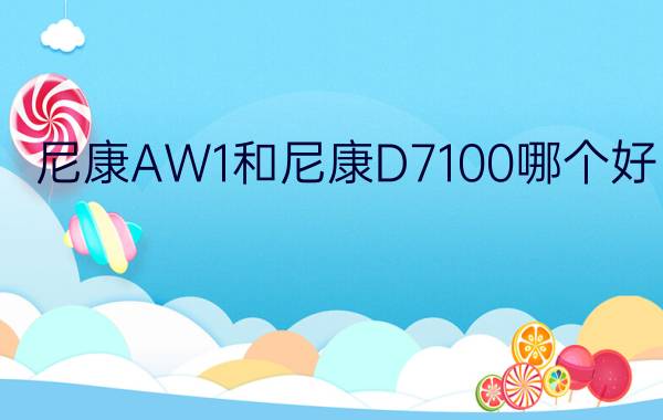 尼康AW1和尼康D7100哪个好