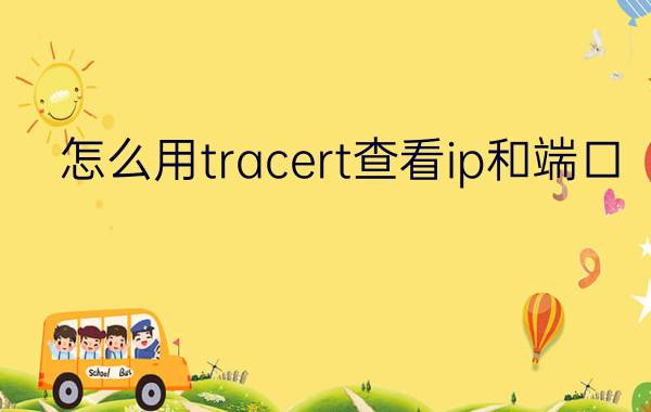 怎么用tracert查看ip和端口