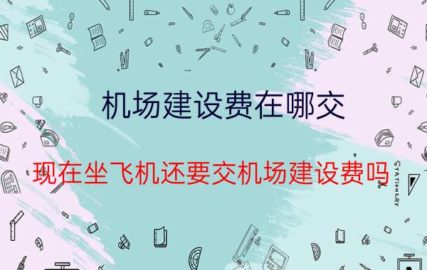 机场建设费在哪交_现在坐飞机还要交机场建设费吗