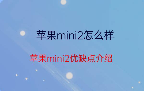 苹果mini2怎么样？苹果mini2优缺点介绍